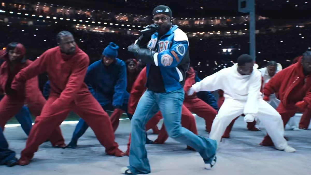 Kendrick Lamar au Samuel L. Jackson au Apple Music Super Bowl LIX Halftime Show // Source : Apple Music Super Bowl LIX Halftime Show Kendrick Lamar au Samuel L. Jackson au Apple Music Super Bowl LIX Halftime Show // Source : Apple Music Super Bowl LIX Halftime Show