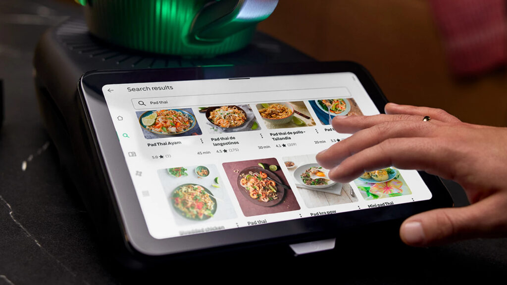 L'interface du Thermomix TM7 est entièrement tactile L'interface du Thermomix TM7 est entièrement tactile