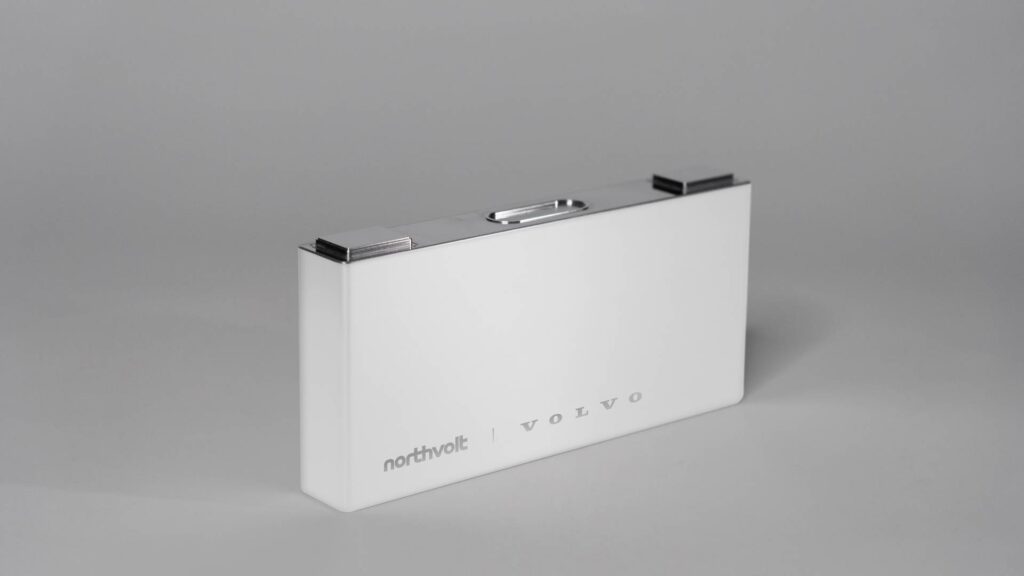 Cellule de batterie Volvo/Northvolt // Source : Volvo Cellule de batterie Volvo/Northvolt // Source : Volvo