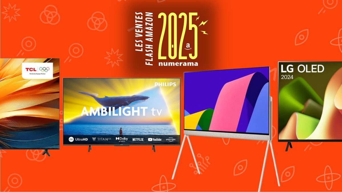 TV ventes flash amazon printemps // Source : Montage Numerama TV ventes flash amazon printemps // Source : Montage Numerama