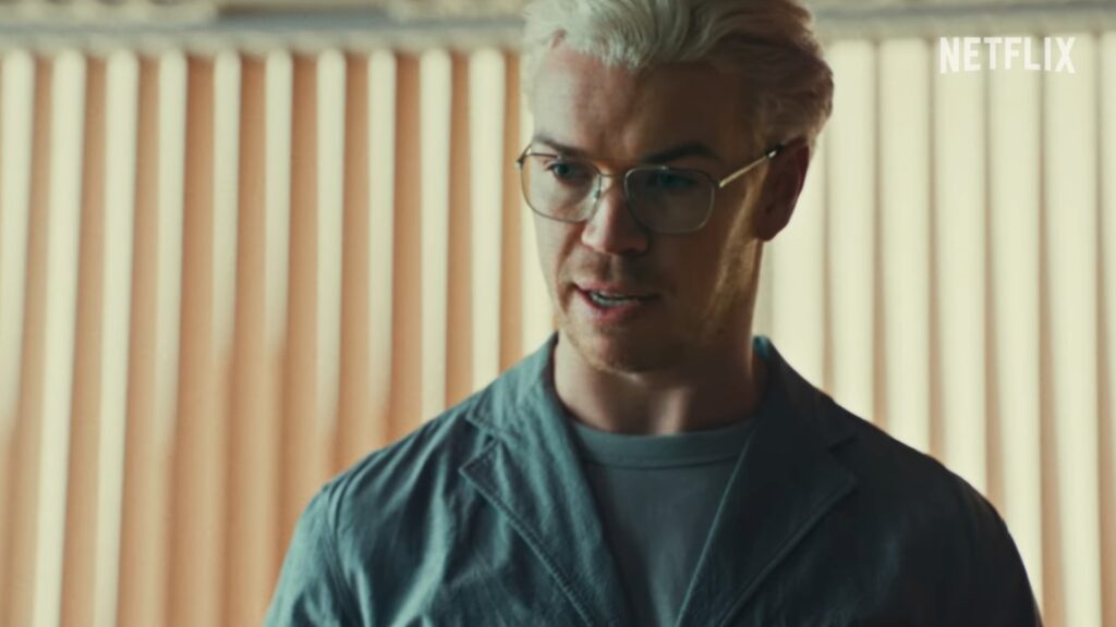 Will Poulter dans la saison 7 de Black Mirror. // Source : Netflix Will Poulter dans la saison 7 de Black Mirror. // Source : Netflix