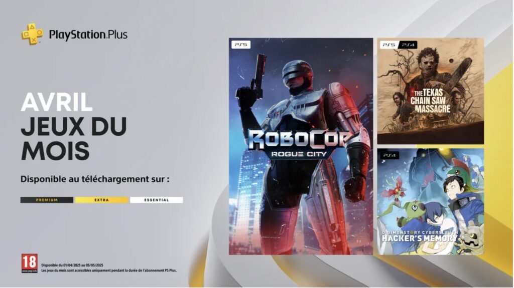 PlayStation Plus en avril 2025 // Source : PlayStation PlayStation Plus en avril 2025 // Source : PlayStation
