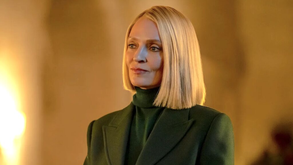 Uma Thurman dans Dexter: Resurrection // Source : Showtime Uma Thurman dans Dexter: Resurrection // Source : Showtime