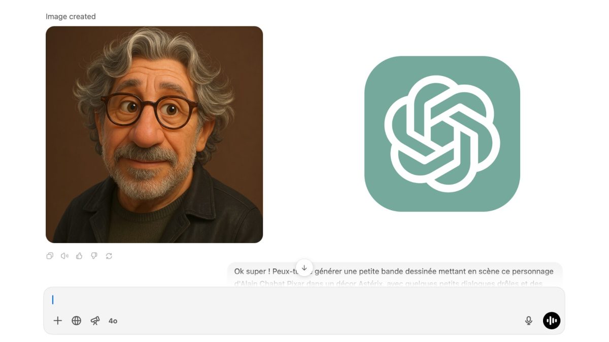 Alain Chabat en mode Pixar, par ChatGPT. // Source : Numerama Alain Chabat en mode Pixar, par ChatGPT. // Source : Numerama