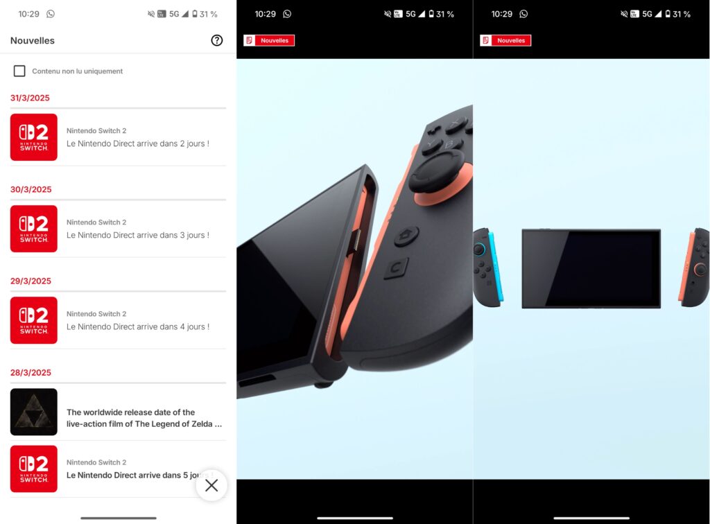 Sur l'application Nintendo Today!, on a le droit tous les jours à des vidéos sur la Switch 2 // Source : Numerama Sur l'application Nintendo Today!, on a le droit tous les jours à des vidéos sur la Switch 2 // Source : Numerama