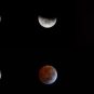 Phases de l'éclipse lunaire du 14 mars 2025. // Source : Flickr/CC/Sergio Otarola (photo recadrée)