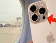 Un hublot et un iPhone. // Source : Numerama