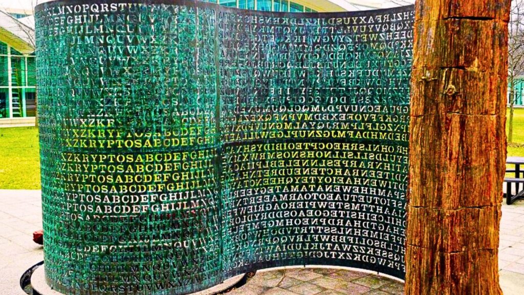 Kryptos reste un mystère depuis 35 ans. // Source : CIA Kryptos reste un mystère depuis 35 ans. // Source : CIA
