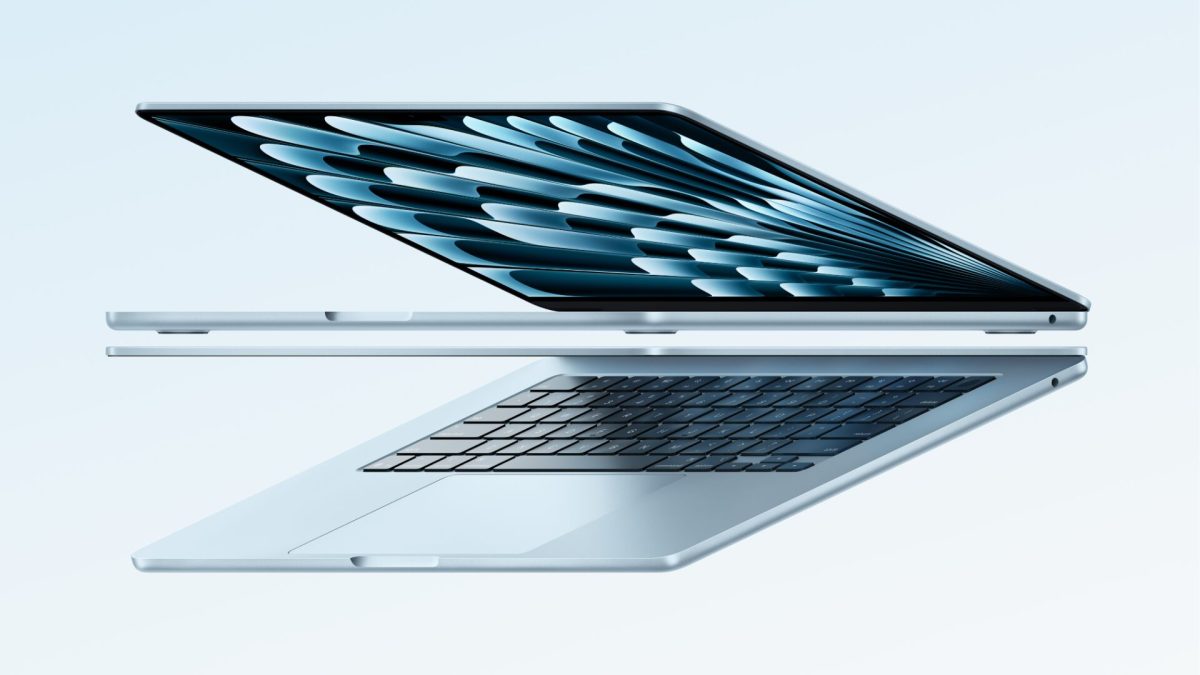 MacBook Air M4 en Bleu ciel. // Source : Apple MacBook Air M4 en Bleu ciel. // Source : Apple