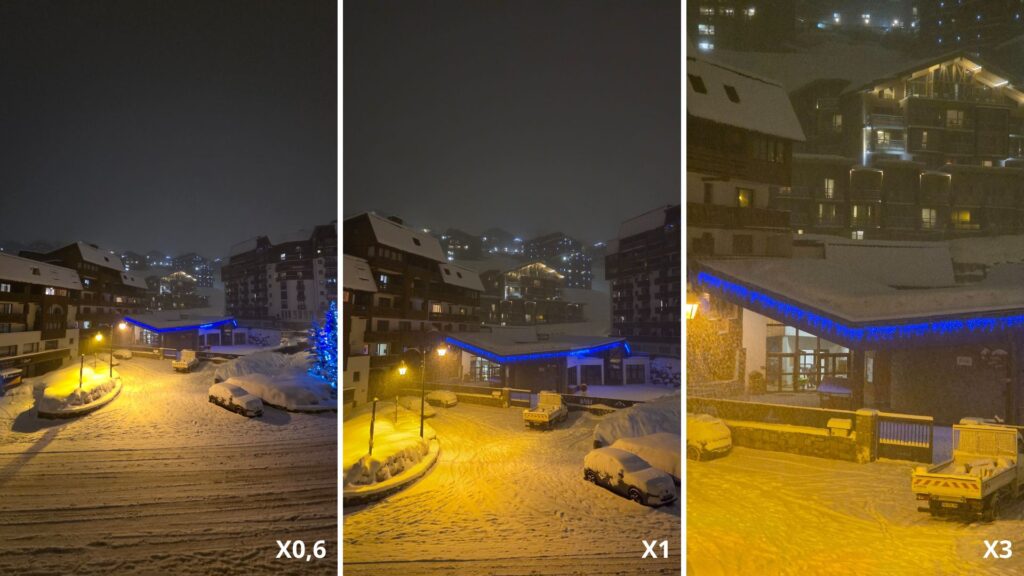 Le mode nuit avec le Galaxy S25 : c'est assez bruité et les couleurs ne sont pas tout à fait naturelles, c'est un peu dommage. // Source : Numerama Le mode nuit avec le Galaxy S25 : c'est assez bruité et les couleurs ne sont pas tout à fait naturelles, c'est un peu dommage. // Source : Numerama