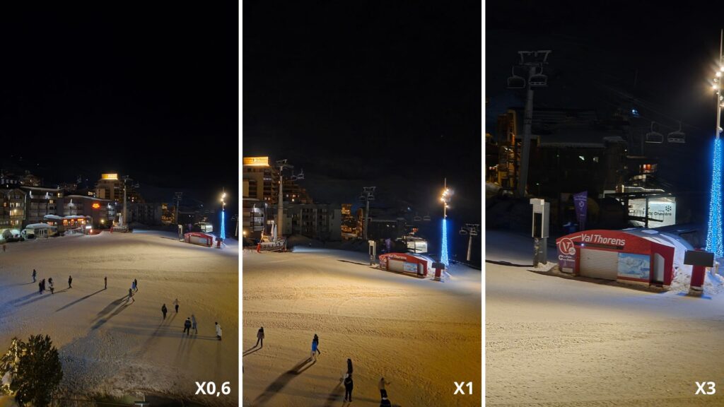 Autre démonstration de nuit : c'est assez mauvais, il y a du bruit et des textures trop lissées // Source : Numerama Autre démonstration de nuit : c'est assez mauvais, il y a du bruit et des textures trop lissées // Source : Numerama