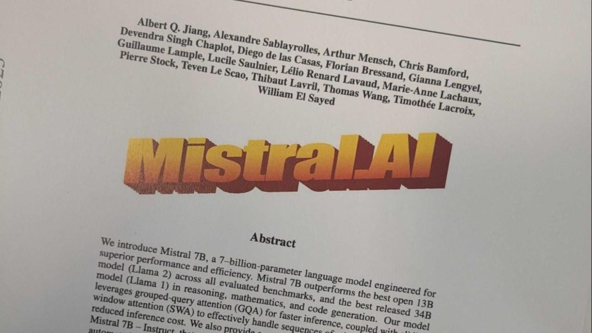 Mistral. // Source : Numerama Mistral. // Source : Numerama