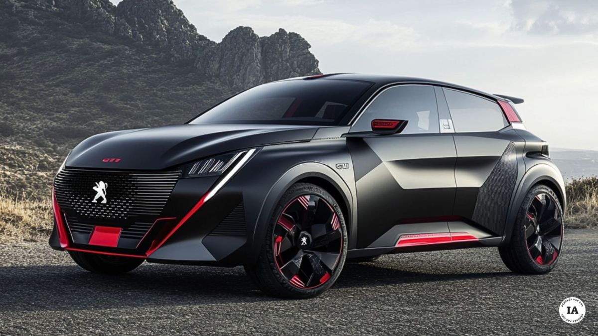 La Peugeot E-208 GTi imaginée par IA. // Source : Numerama avec Midjourney La Peugeot E-208 GTi imaginée par IA. // Source : Numerama avec Midjourney