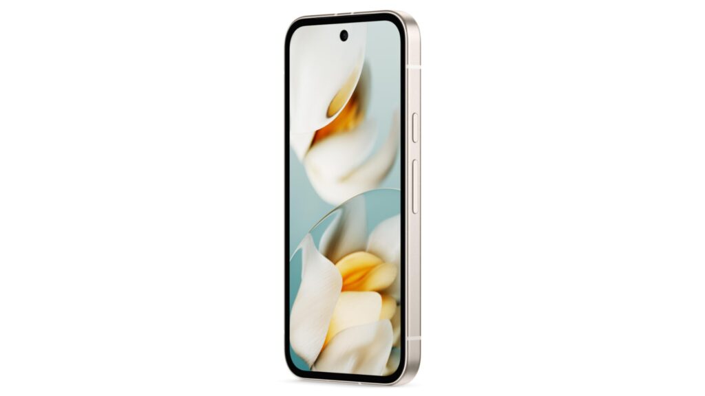 À l'avant, Google continue d'inclure de belles bordures d'écran sur son Pixel 9a. // Source : Google À l'avant, Google continue d'inclure de belles bordures d'écran sur son Pixel 9a. // Source : Google