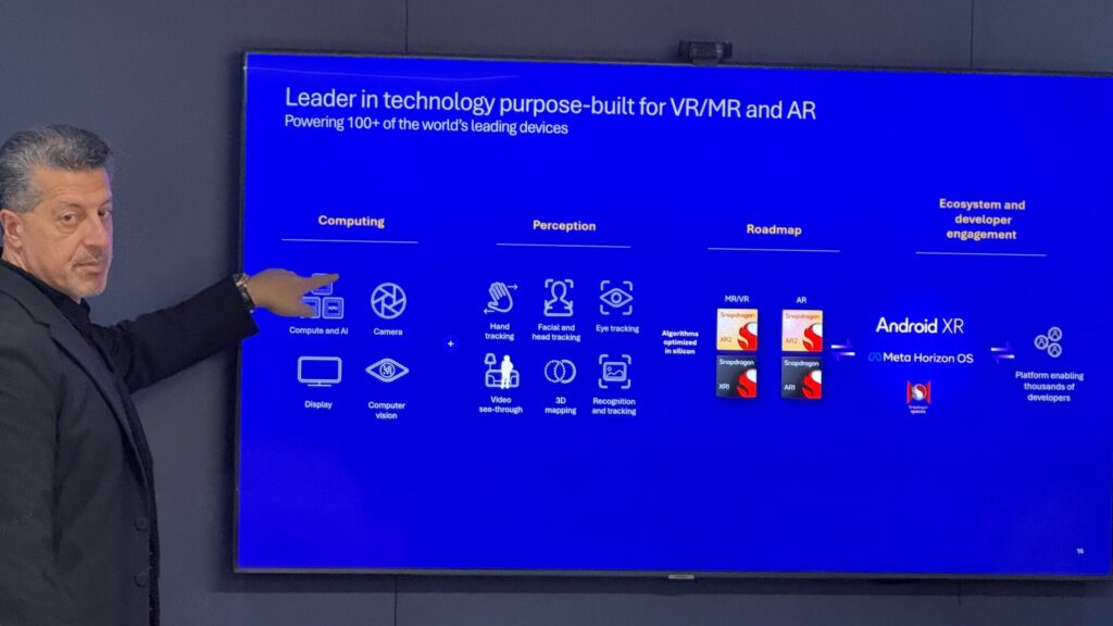 Alex Katouzian et la vision XR de Qualcomm. Alex Katouzian et la vision XR de Qualcomm.
