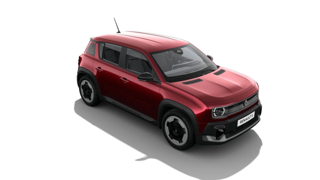 La Renault 4 E-Tech en version entrée de gamme Evolution // Source : Renault La Renault 4 E-Tech en version entrée de gamme Evolution // Source : Renault