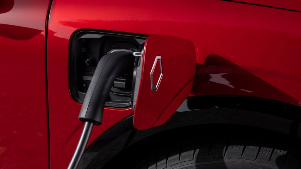 Le chargeur de la Renault Mégane E-Tech // Source : Renault Le chargeur de la Renault Mégane E-Tech // Source : Renault