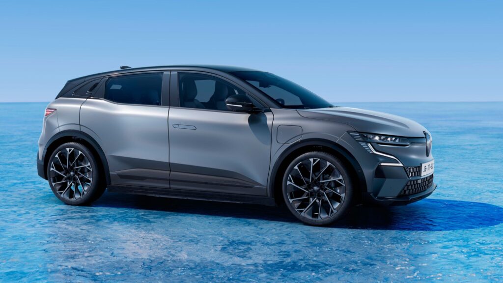 La Renault Mégane E-Tech en finition Esprit Alpine // Source : Renault La Renault Mégane E-Tech en finition Esprit Alpine // Source : Renault
