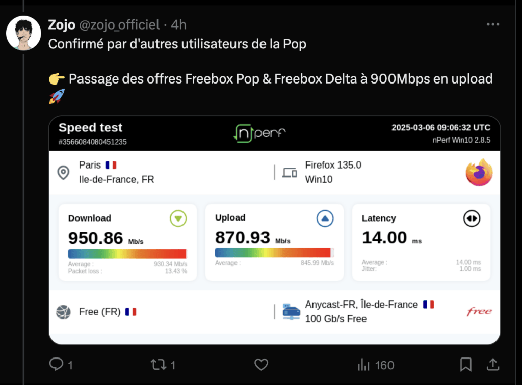 Le tweet de Zojo, à l'origine de la découverte sur Free. Le tweet de Zojo, à l'origine de la découverte sur Free.