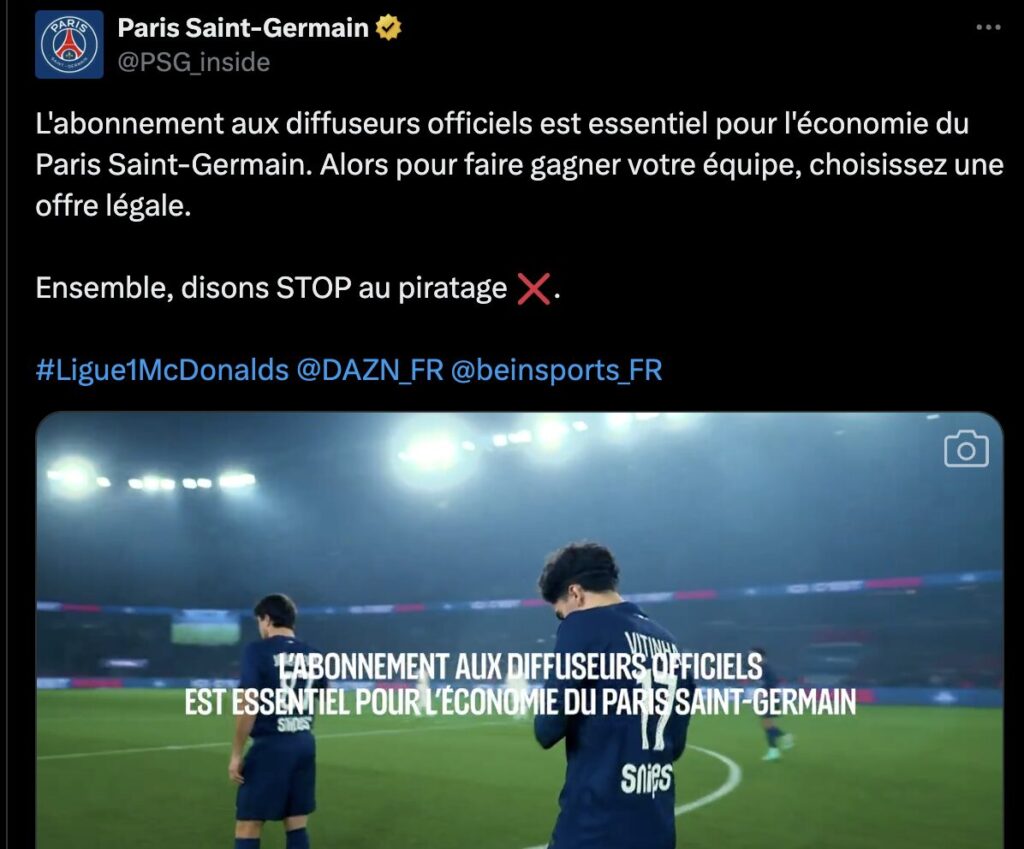 Tous les clubs de Ligue 1 demandent à leurs fans de s'abonner. Tous les clubs de Ligue 1 demandent à leurs fans de s'abonner.