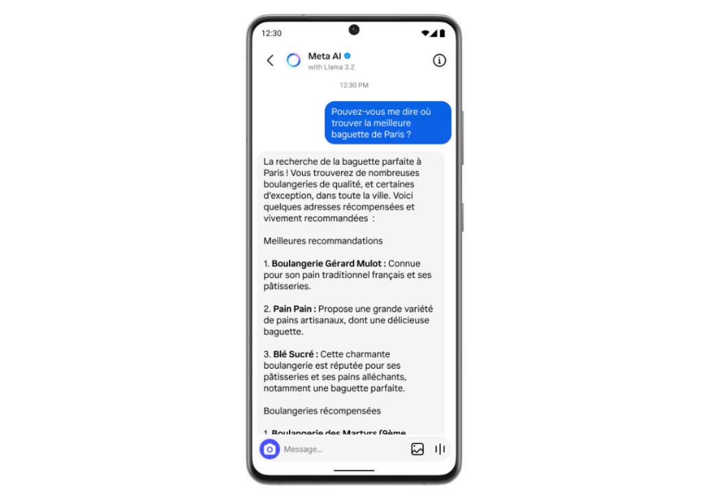 Meta AI dans Instagram. Meta AI dans Instagram.