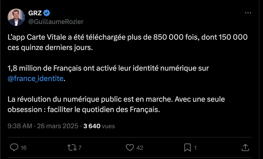 L'annonce de Guillaume Rozier. L'annonce de Guillaume Rozier.