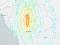 Détection du séisme en Birmanie. // Source : USGS, capture d'écran Numerama