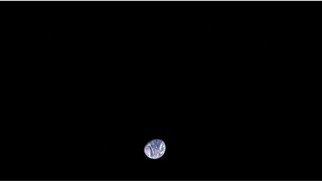 La Terre prise en photo par la caméra de Blue Ghost, la même qui va servir à capturer l'éclipse. // Source : Firefly Aerospace La Terre prise en photo par la caméra de Blue Ghost, la même qui va servir à capturer l'éclipse. // Source : Firefly Aerospace
