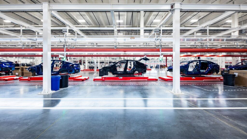 La Gigafactory de Tesla au Texas // Source : Tesla La Gigafactory de Tesla au Texas // Source : Tesla