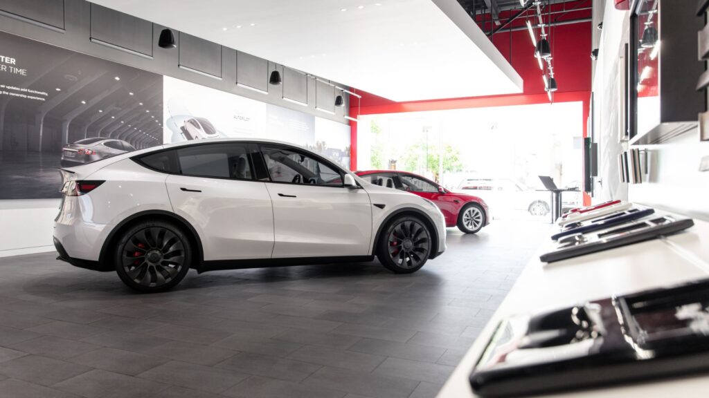 Un point de vente Tesla aux États-Unis // Source : Tesla Un point de vente Tesla aux États-Unis // Source : Tesla