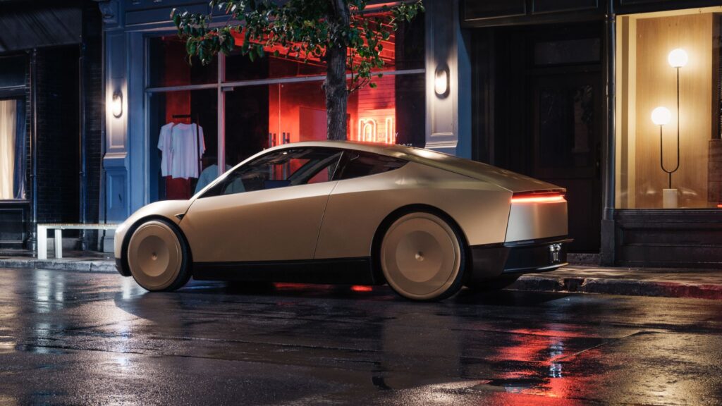 Le Tesla Cybercab (2026) // Source : Tesla Le Tesla Cybercab (2026) // Source : Tesla