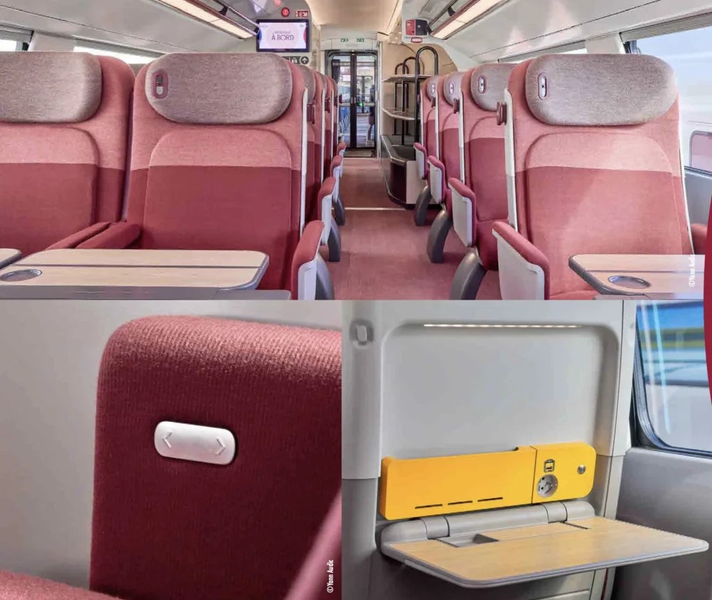 Les sièges du TGV M // Source : SNCF Les sièges du TGV M // Source : SNCF