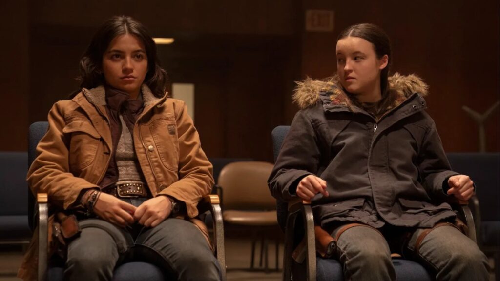 Dina et Ellie dans la série The Last of Us. // Source : HBO Dina et Ellie dans la série The Last of Us. // Source : HBO