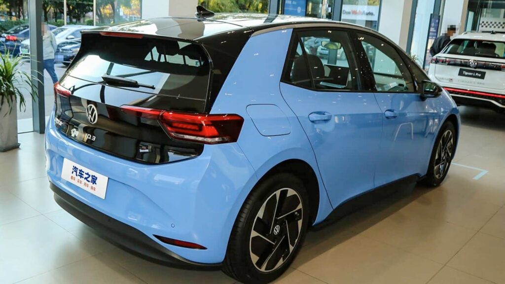 La Volkswagen ID.3 avec batterie LFP en Chine // Source : CarNewsChina La Volkswagen ID.3 avec batterie LFP en Chine // Source : CarNewsChina