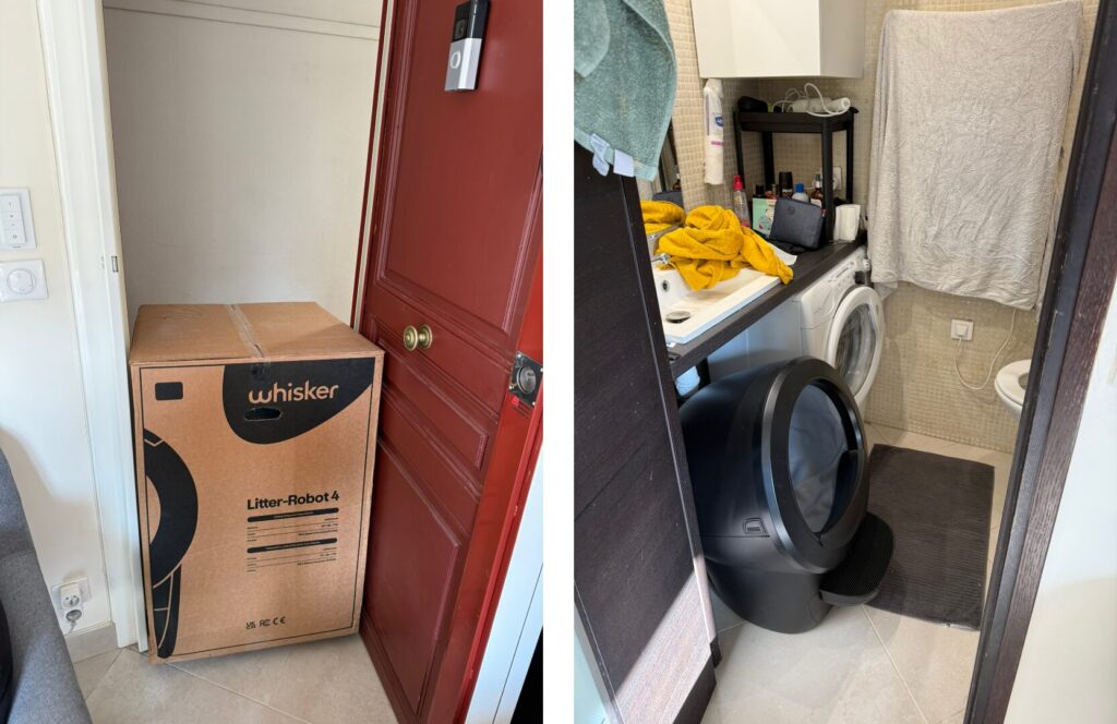 Le Litter-Robot 4 est plus grand qu'une machine à laver. Le Litter-Robot 4 est plus grand qu'une machine à laver.