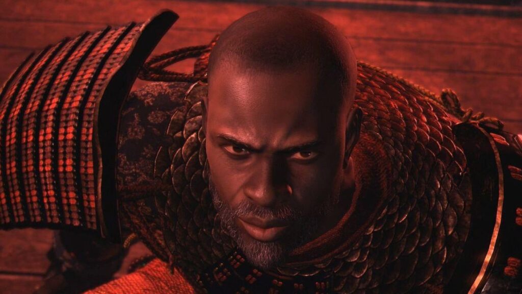 Dans Nioh 1 et 2, Yasuke est un boss qui veille sur la dépouille d'Oda Nobunaga // Source : Team Ninja Dans Nioh 1 et 2, Yasuke est un boss qui veille sur la dépouille d'Oda Nobunaga // Source : Team Ninja