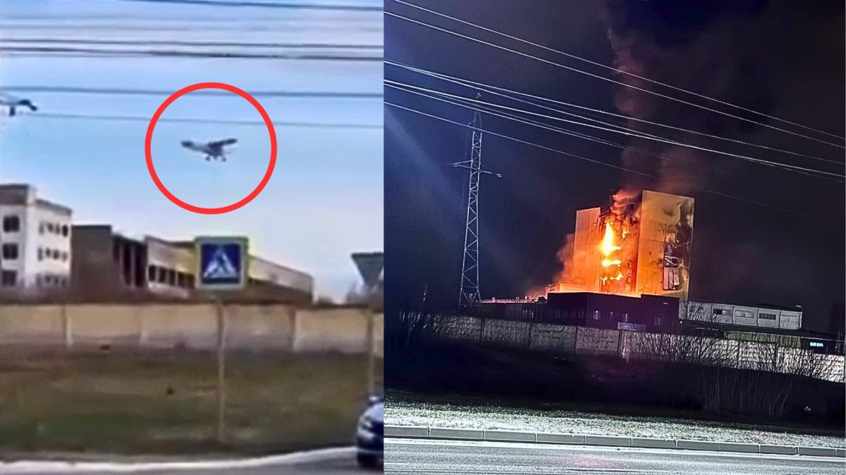 Un drone russe a frappé une usine en Russie. // Source : Telegram