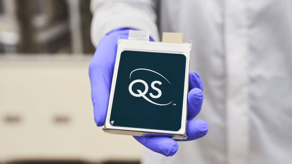 Une cellule prototype pour une batterie solide sans anode // Source : QuantumScape Une cellule prototype pour une batterie solide sans anode // Source : QuantumScape