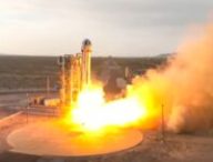 Décollage ! // Source : Capture d'écran YouTube Blue Origin