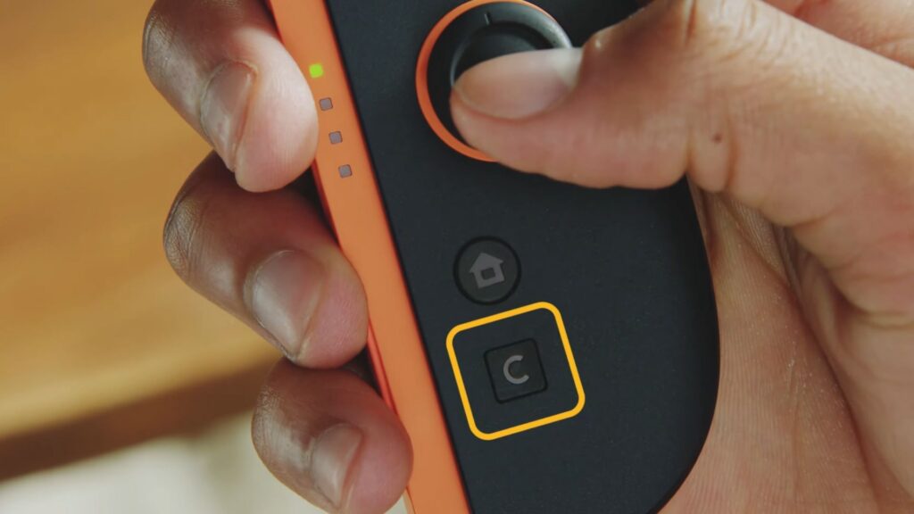 Le bouton C. // Source : Capture YouTube Nintendo of America Le bouton C. // Source : Capture YouTube Nintendo of America