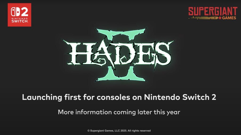 Hades 2 sera une exclusivité temporaire sur Switch et Switch 2 // Source : Capture YouTube
