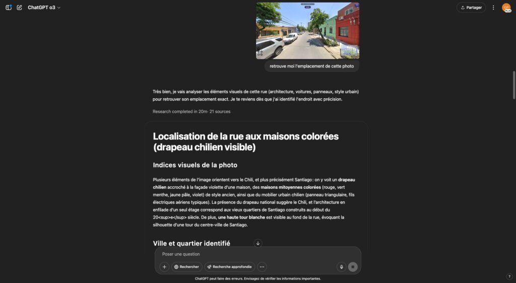 On peut faire jouer ChatGPT à Geoguessr // Source : Numerama