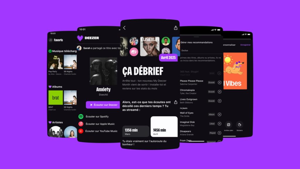 Les nouveautés Deezer de 2025. // Source : Deezer Les nouveautés Deezer de 2025. // Source : Deezer