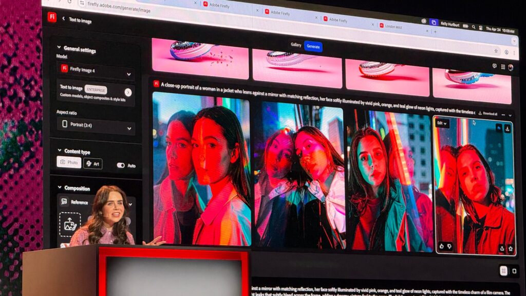 Les images générées par Adobe Firefly ne volent aucune donnée. Adobe a mis en place plein d'outils pour aider les gens à trouver des idées. // Source : Numerama Les images générées par Adobe Firefly ne volent aucune donnée. Adobe a mis en place plein d'outils pour aider les gens à trouver des idées. // Source : Numerama