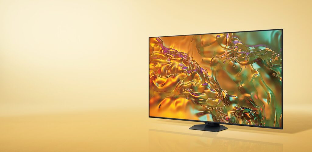 Le TV Samsung TQ85Q60 possède une impressionnante diagonale de 85 pouces // Source : Samsung Le TV Samsung TQ85Q60 possède une impressionnante diagonale de 85 pouces // Source : Samsung