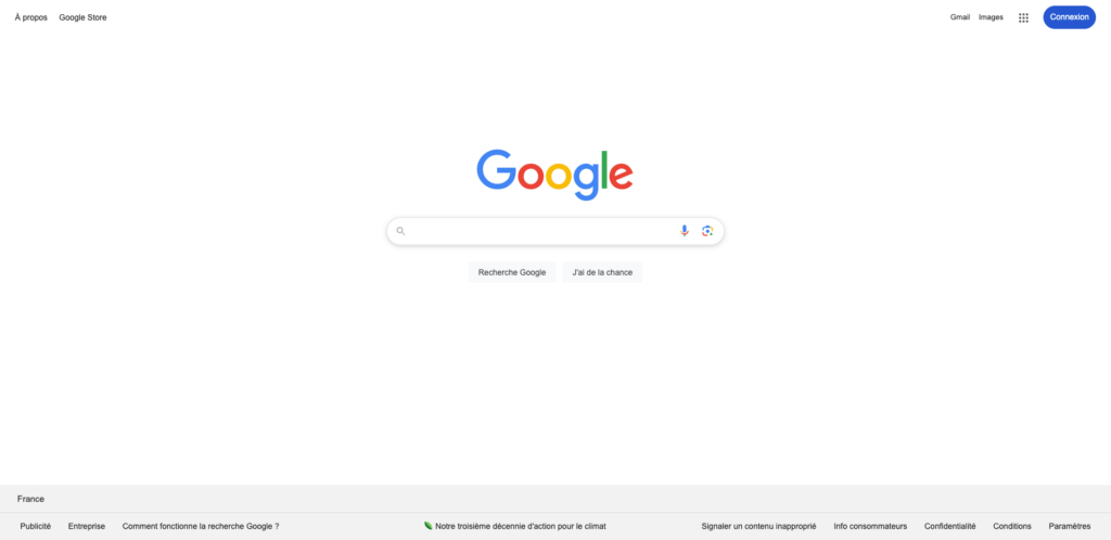 La page d'accueil de Google ne changera pas du tout // Source : Numerama La page d'accueil de Google ne changera pas du tout // Source : Numerama