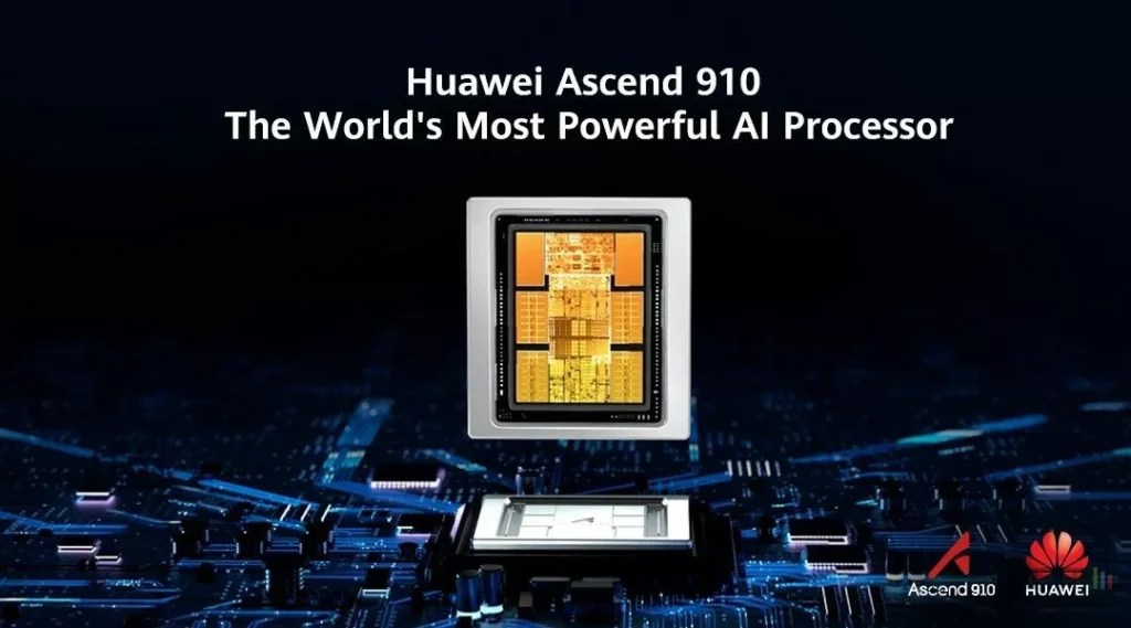 La puce 910 de Huawei // Source : Huawei La puce 910 de Huawei // Source : Huawei