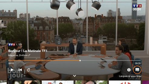 Le lecteur d'Orange TV sur Android TV et Apple TV. Le lecteur d'Orange TV sur Android TV et Apple TV.