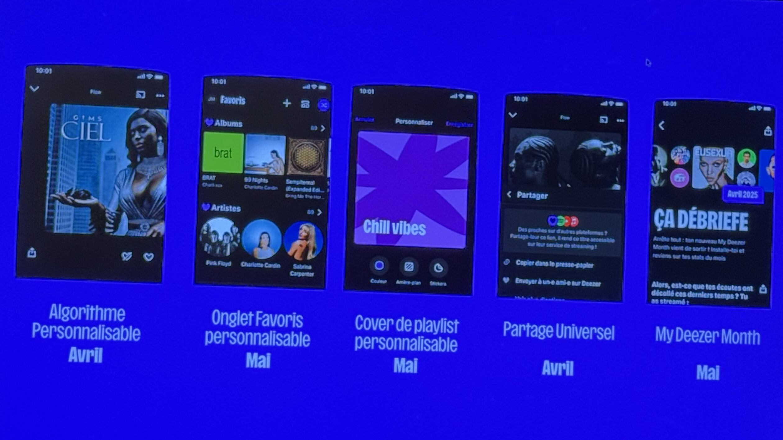 Les nouveautés de Deezer annoncées le 16 avril 2025. Les nouveautés de Deezer annoncées le 16 avril 2025.