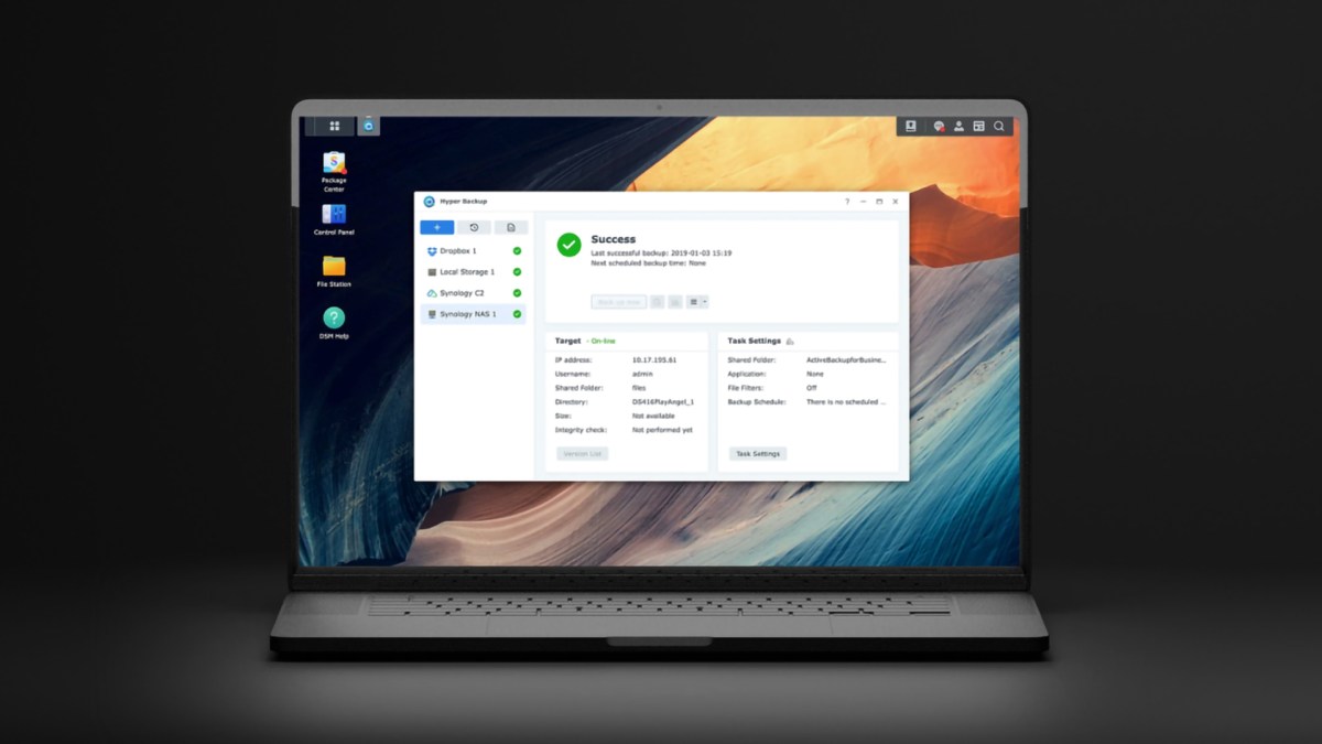 Hyper Backup // Source : Synology Hyper Backup // Source : Synology